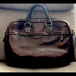 Bugatti Laptop/Carryall Work Brown Leather Bag